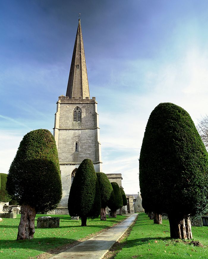 The churchyard of St Mary's, Painswick, attracts as much, if not more, interest from visitors as the 15th Century church building. Picture © Cotswolds Conservation Board. 